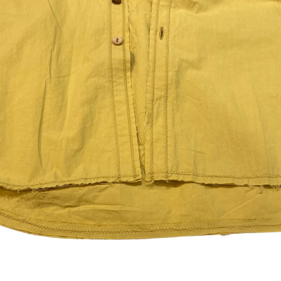 ブラックバード blackbird blackbird CUT OFF SHIRT バンドカラーシャツ B-006-S01A イエロー サイズ：0の画像