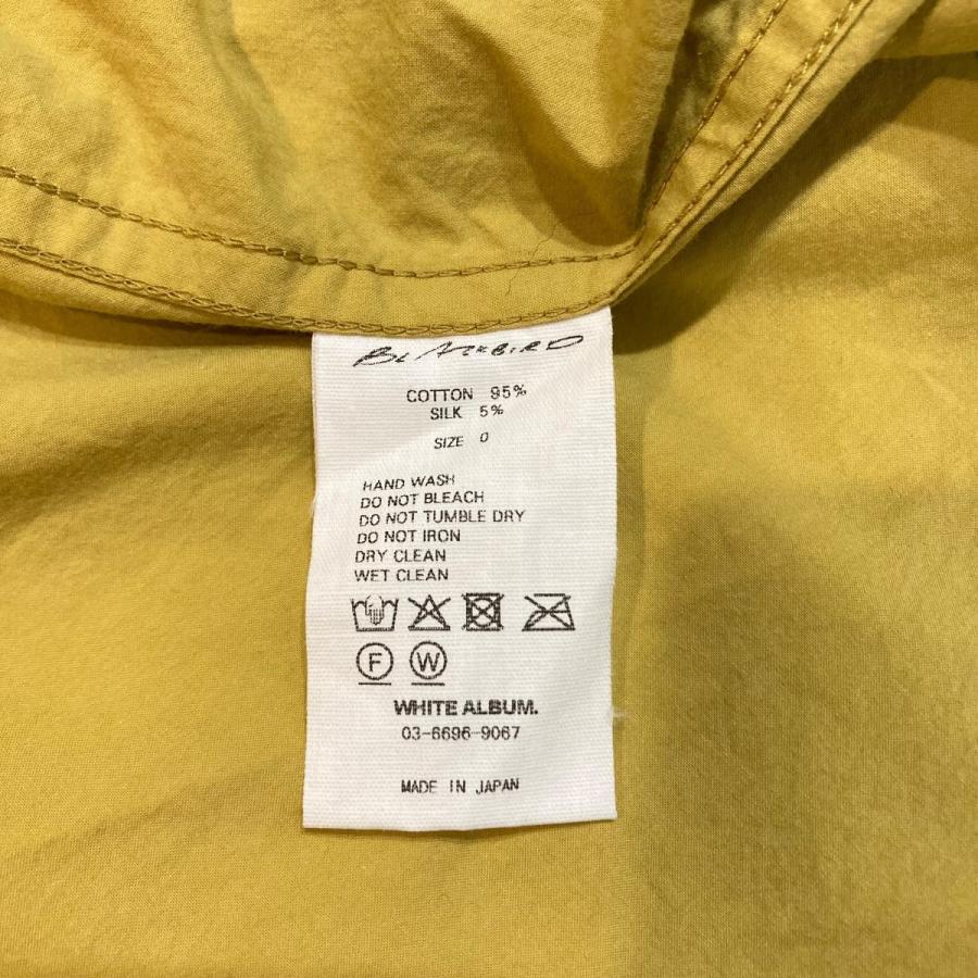 ブラックバード blackbird blackbird CUT OFF SHIRT バンドカラーシャツ B-006-S01A イエロー サイズ：0の画像