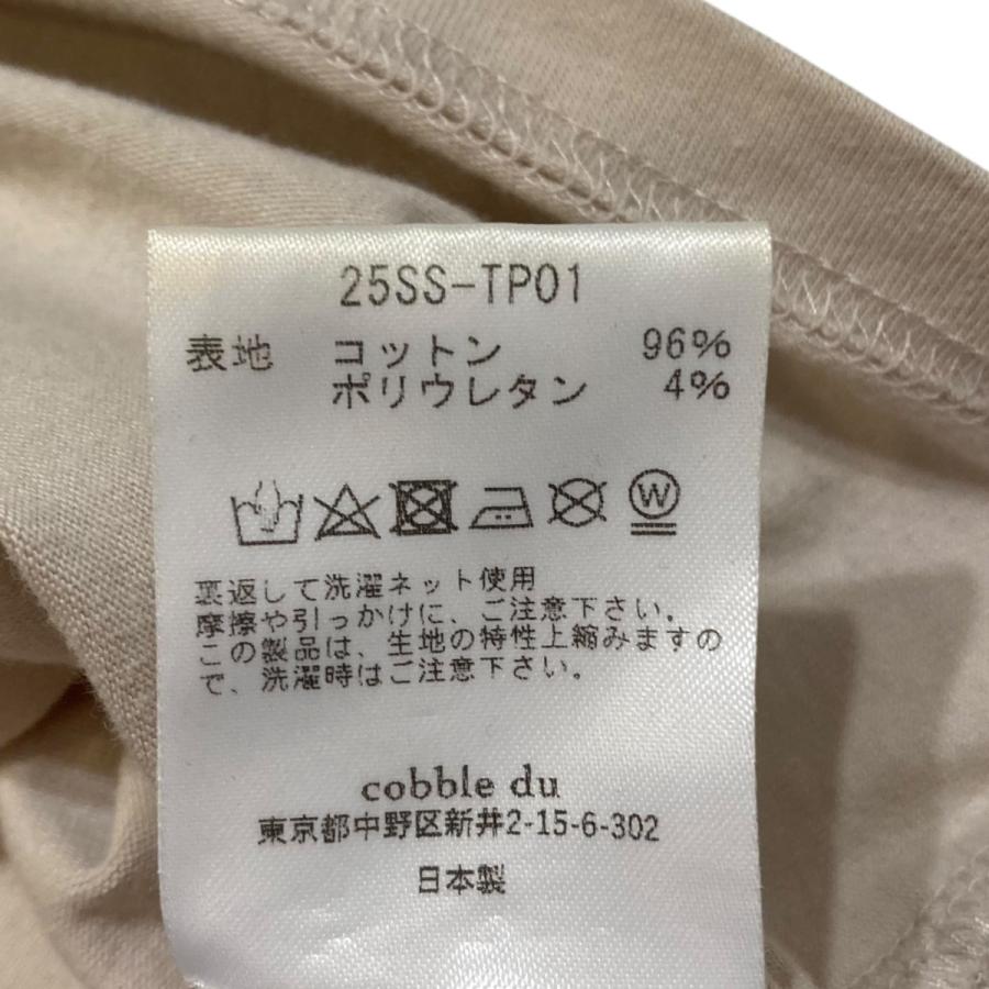 コブルドゥ cobble du piercing tops Tシャツ 25SS-TP01 ベージュ