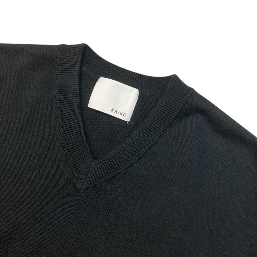 KAIKO（カイコー） KAIKO V neck sweater Vネックコットンニット KAIKO 