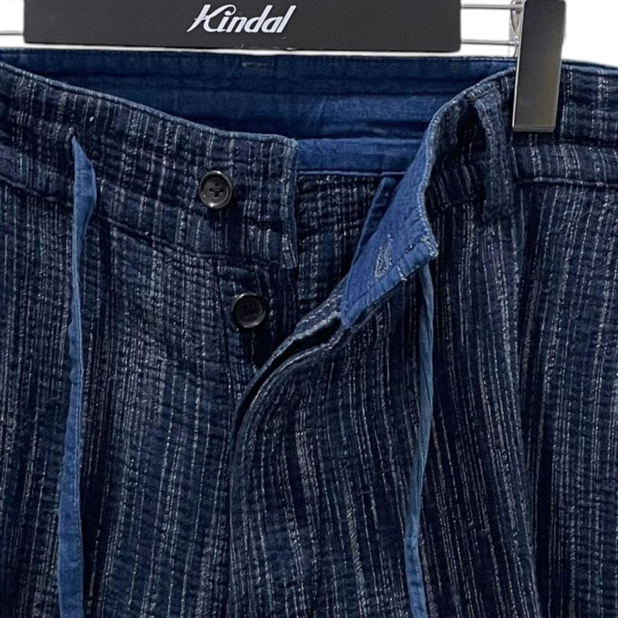PORTER CLASSIC（ポータークラシック） 刺し子織りパンツ KASURI WIDE