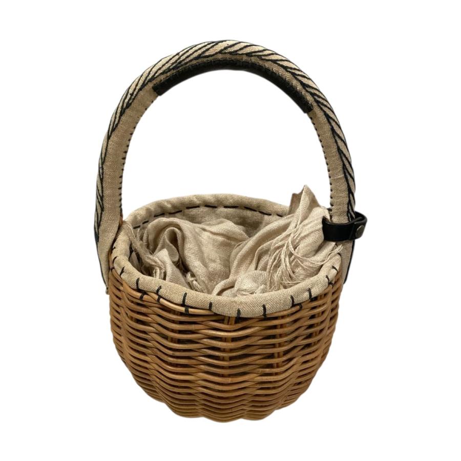 エバゴス ebagos カゴバッグ　ベージュ eb.a.gos（エバゴス） 【値下げ】ebagos カゴバッグ ベージュ (EC
