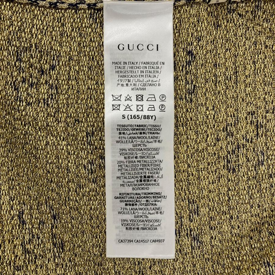 GUCCI（グッチ） カーディガン 644773 XKBOO ネイビー×ゴールド