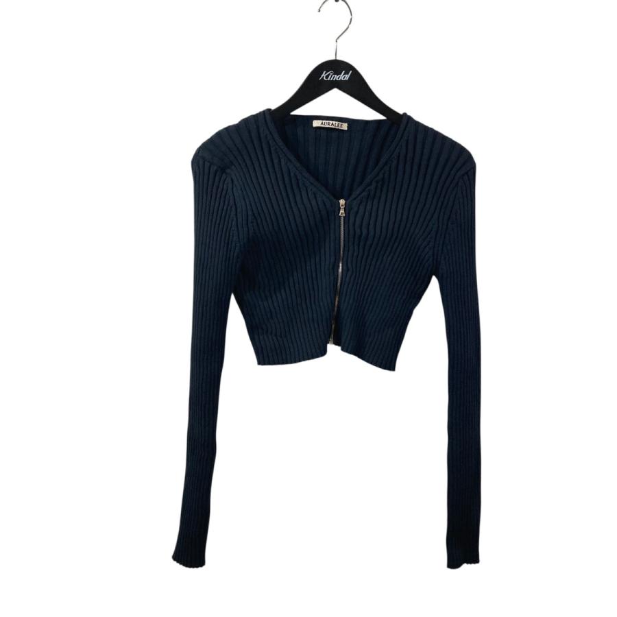 AURALEE（オーラリー） AURALEE ODRY COTTON WIDE RIB KNIT ZIP