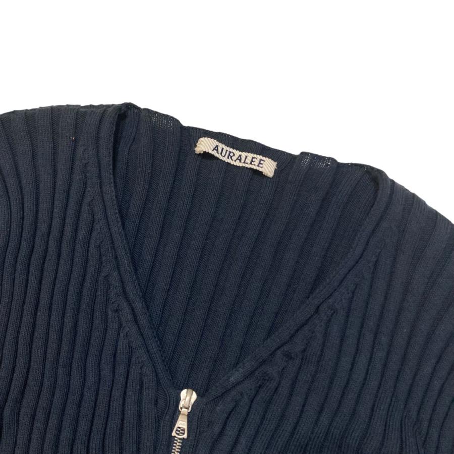 AURALEE（オーラリー） AURALEE ODRY COTTON WIDE RIB KNIT ZIP