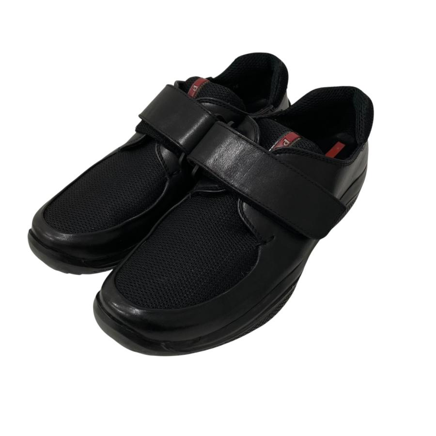 プラダ✖️ ブラックスニーカー　22.5センチ！　美品です‼️ PRADA（プラダ） スニーカー ブラック サイズ：7 1/2 : カインドオル