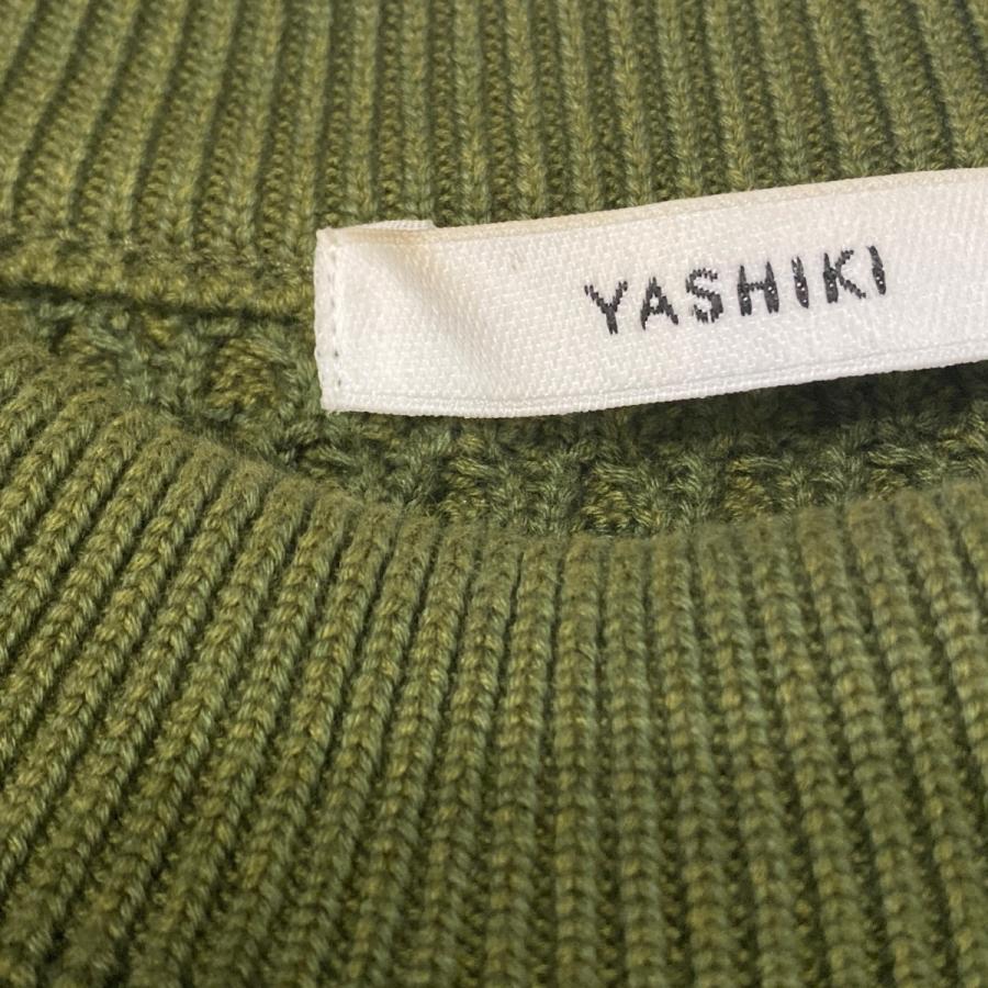 ヤシキ YASHIKI Arare Knit (MATCHA) 長袖ニット YSK-22AW-KN03 グリーン サイズ：2