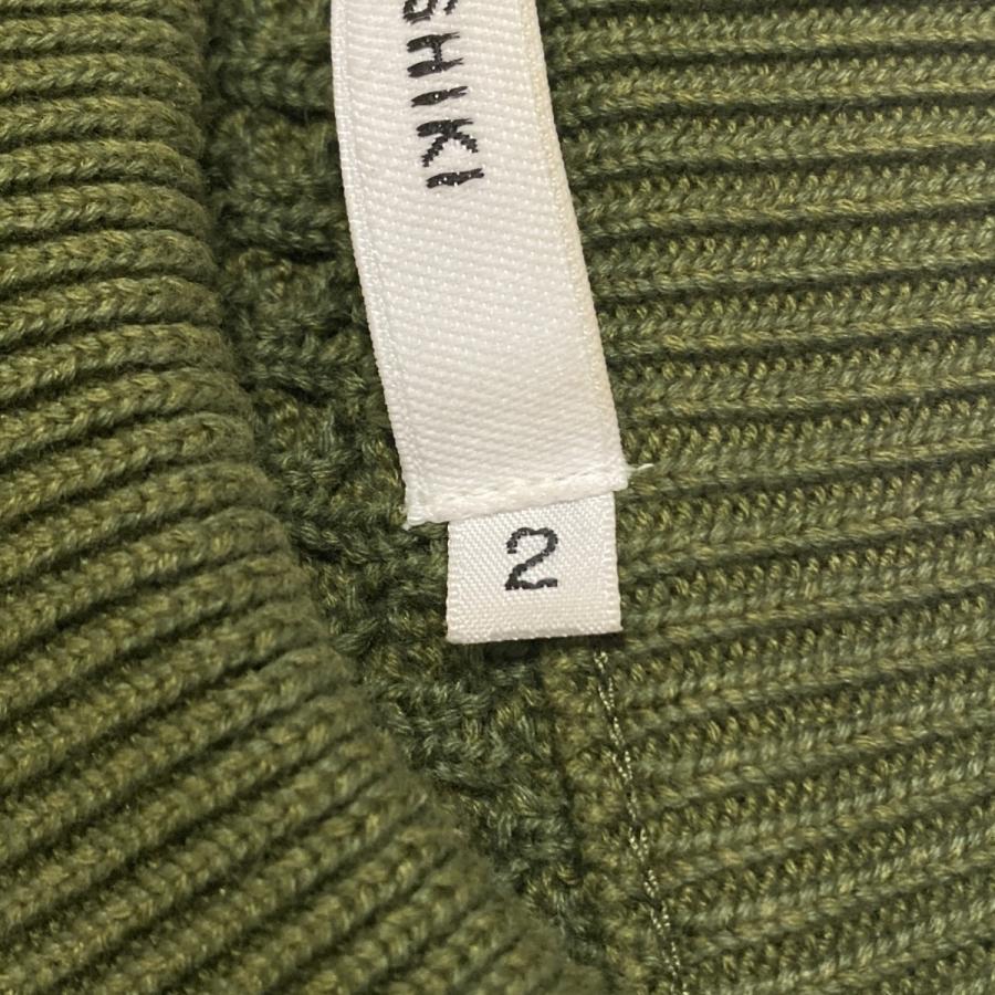 ヤシキ YASHIKI Arare Knit (MATCHA) 長袖ニット YSK-22AW-KN03 グリーン サイズ：2
