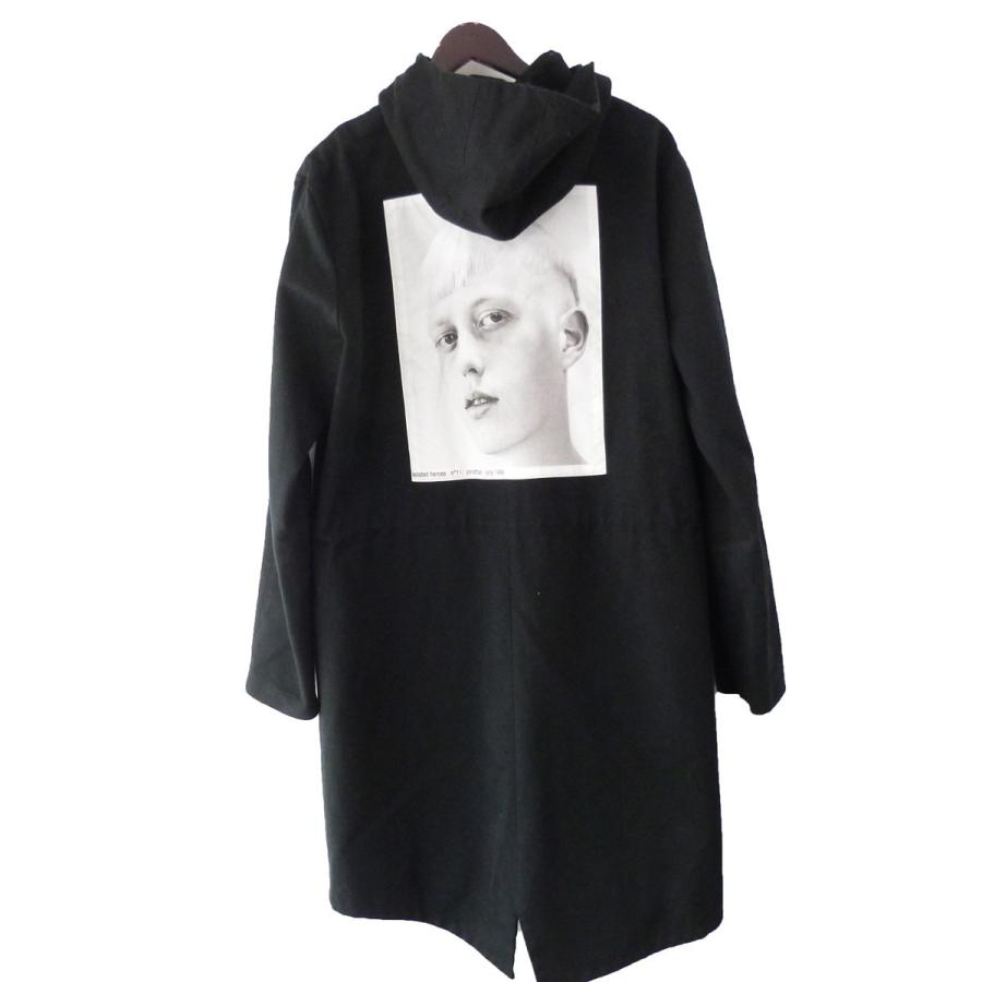 Raf Simons 16ss Parka 流行のアイテム With Back Patch 原 Isolated ブラック モッズコート Heroes サイズ 44