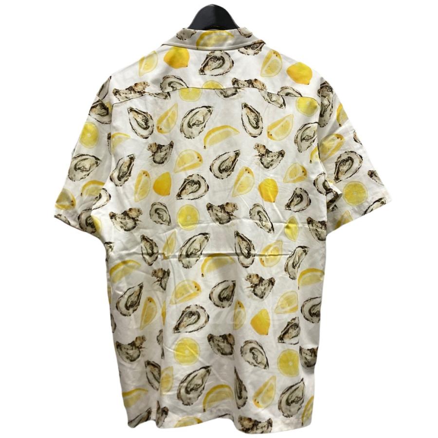 SON OF THE CHEESE オイスターアロハシャツ ホワイト×イエロー サイズ 