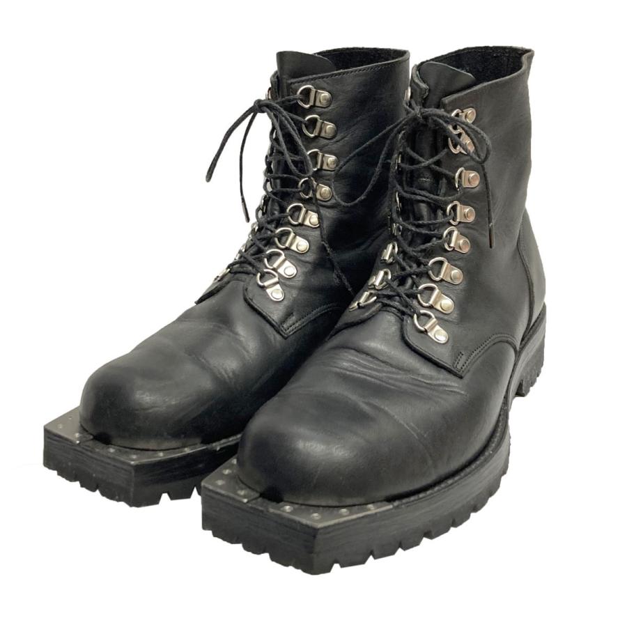 値下げ John Lawrence Sullivan John スクエアトゥレースアップブーツ 中目黒店 メンズファッション