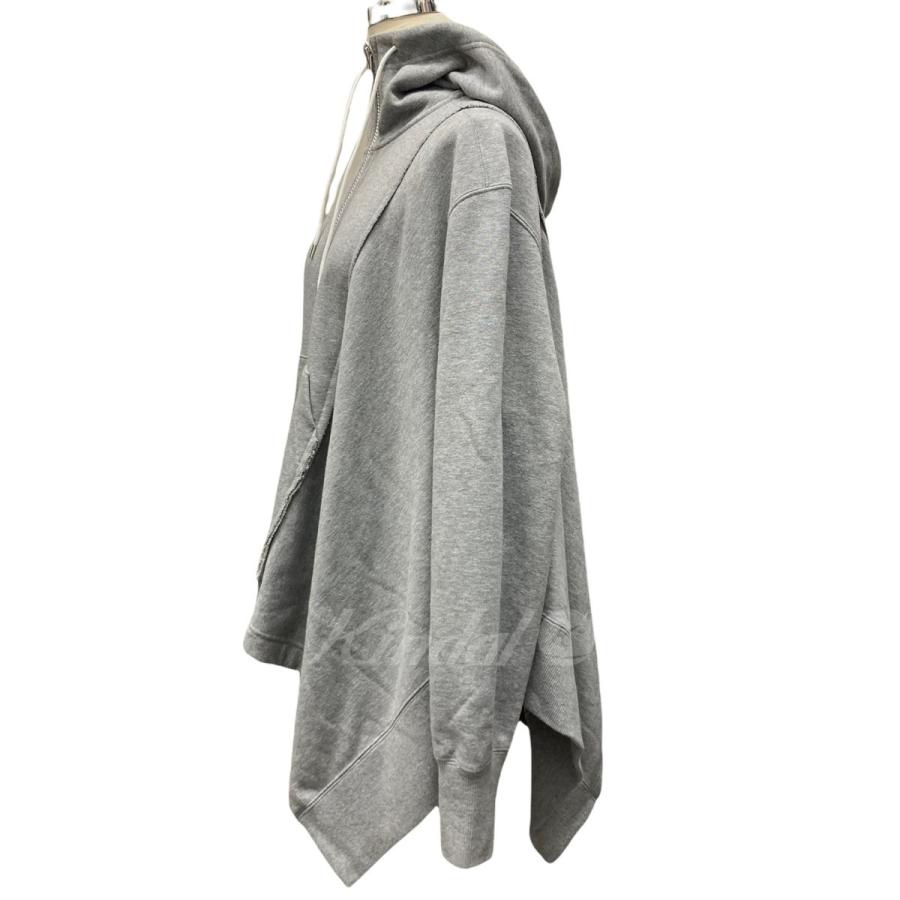 sacai 【値下げ】sacai 19SS アシンメトリージップパーカー グレー 