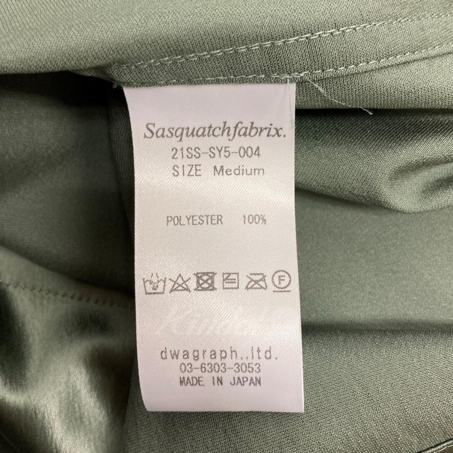 SASQUATCHfabrix． 21SS「FAKE LEATHER H／S SHIRT」フェイクレザー 
