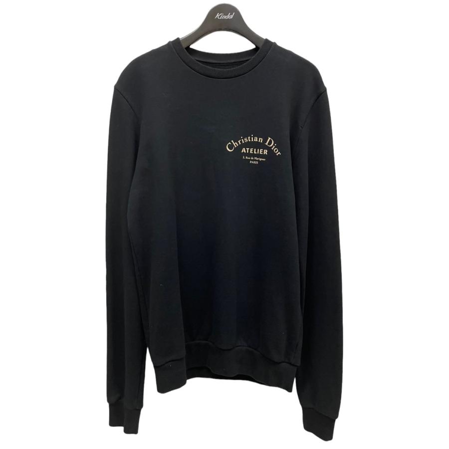 Dior Homme 18aw Atelierロゴスウェット ブラック ブランド古着カインドオル トレーナー 18aw サイズ Xs 2430