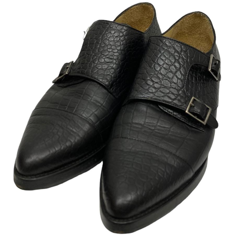 値下げ】TOGA PULLA ダブルモンクストラップシューズ ブラック サイズ