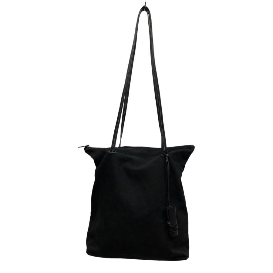 JIL SANDER キャンバス×レザー2WAYバッグ ブラック (中目黒店) 220722