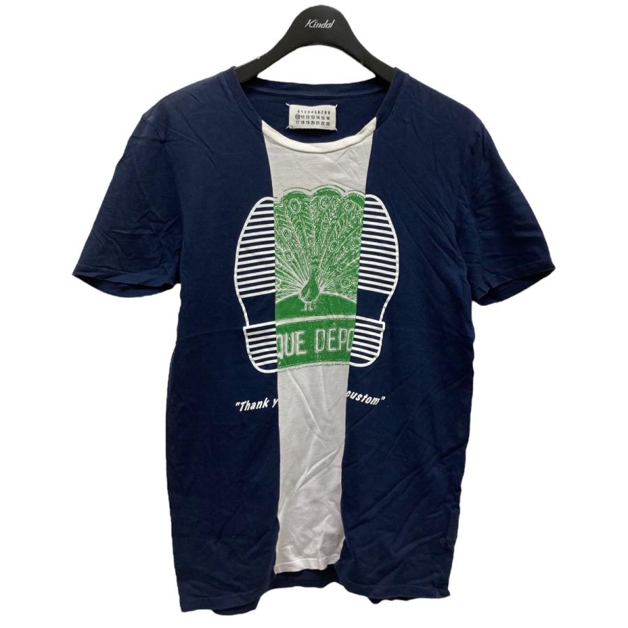 値下げ】Maison Martin Margiela 10 再構築リメイクTシャツ ネイビー 