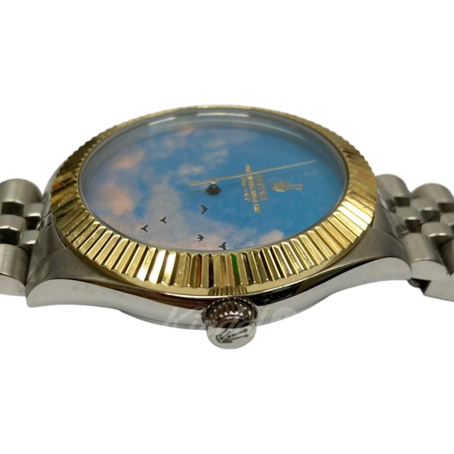 BEAMS×TAPPEI 「 TAPPEX DAY-OFF」腕時計 ゴールド×シルバー×ブルー
