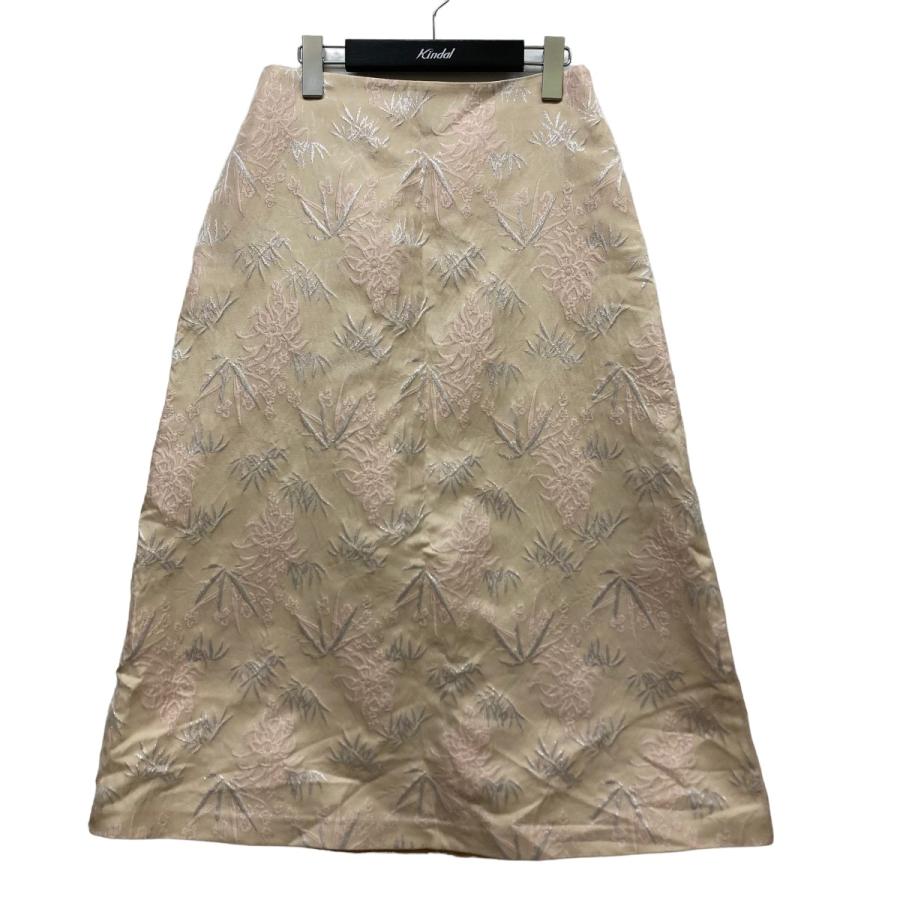 値下げ】SEVEN TEN by MIHO KAWAHITO ジャガードスカート ベージュ  