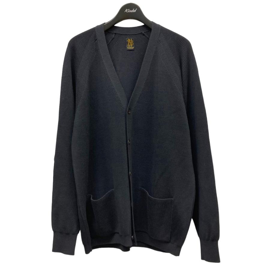 バトナー BATONER 22AW 「HYPER TWIST WOOL RIB V-NECK CARDIGAN