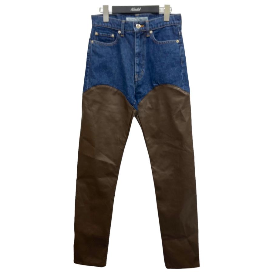 値下げ】JOHN LAWRENCE SULLIVAN 「DENIM x VERGAN LETHER BI-COLOR 