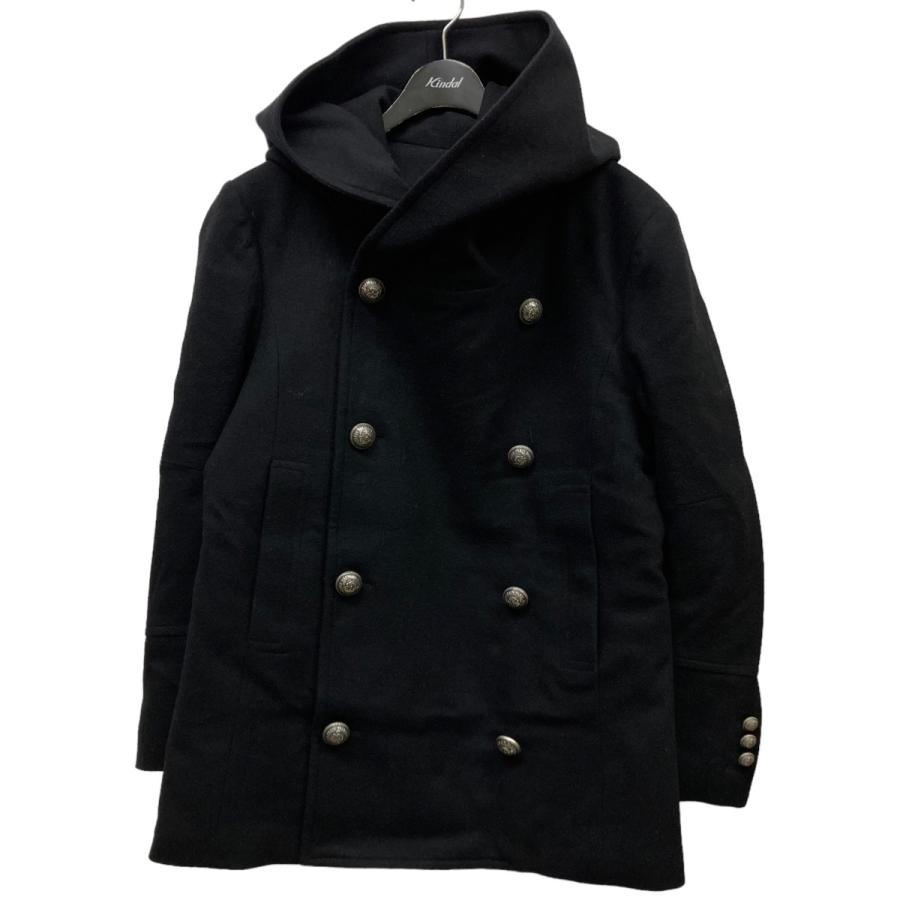 バルマン BALMAIN 「hooded double-breasted peacoat」 ダブルブレスト 