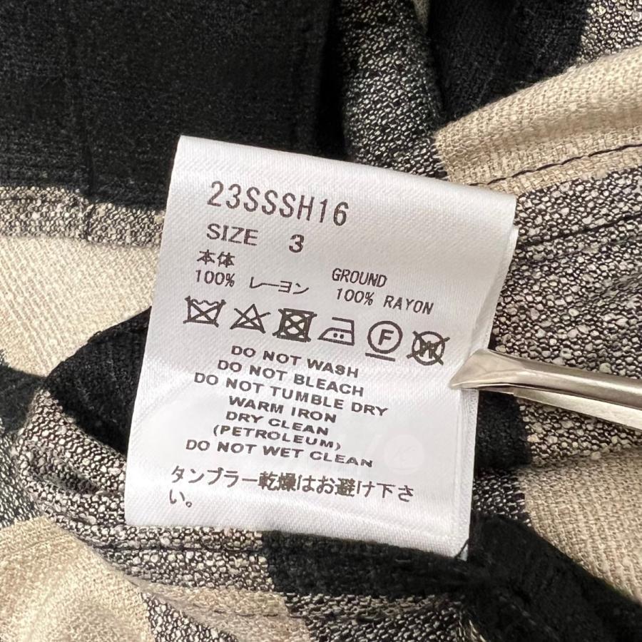 Sugar シュガーヒル SUGARHILL 23SS 「FRILL OMBRE PLAID BLOUSE 