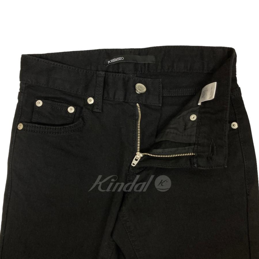 ボヘミアン 【値下げ】BOHEMIAN SEOUL フレアデニム ブラック サイズ  