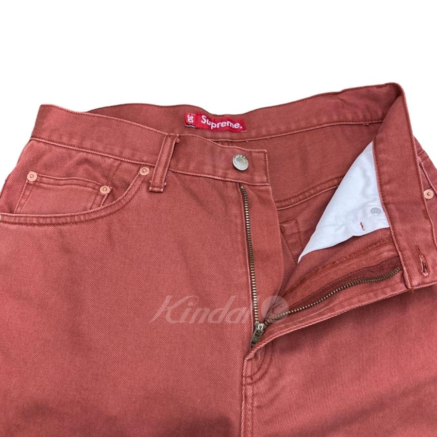 値下げ】Supreme 23SS「Baggy Jean」 バギーデニムパンツ ラスト(赤 