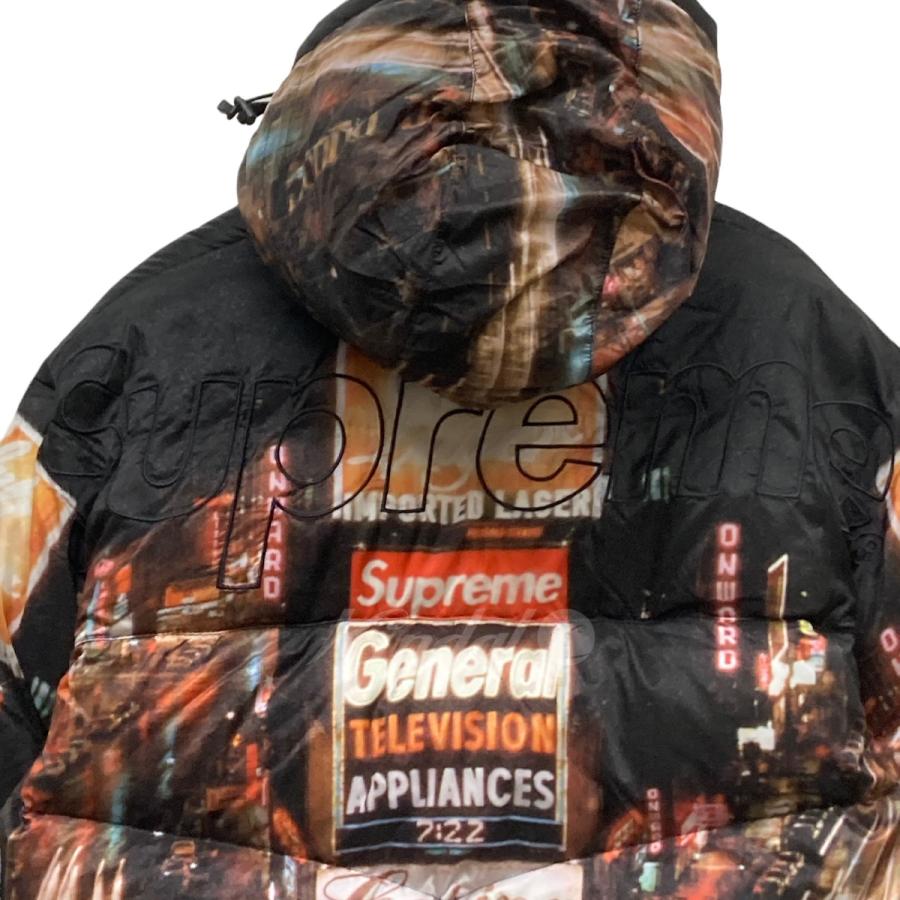 シュプリーム×ザ　ノースフェイス SUPREME×The North Face 22AW 総柄プルオーバーダウンジャケット ブラック×ブラウン サイズ｜kindal｜06