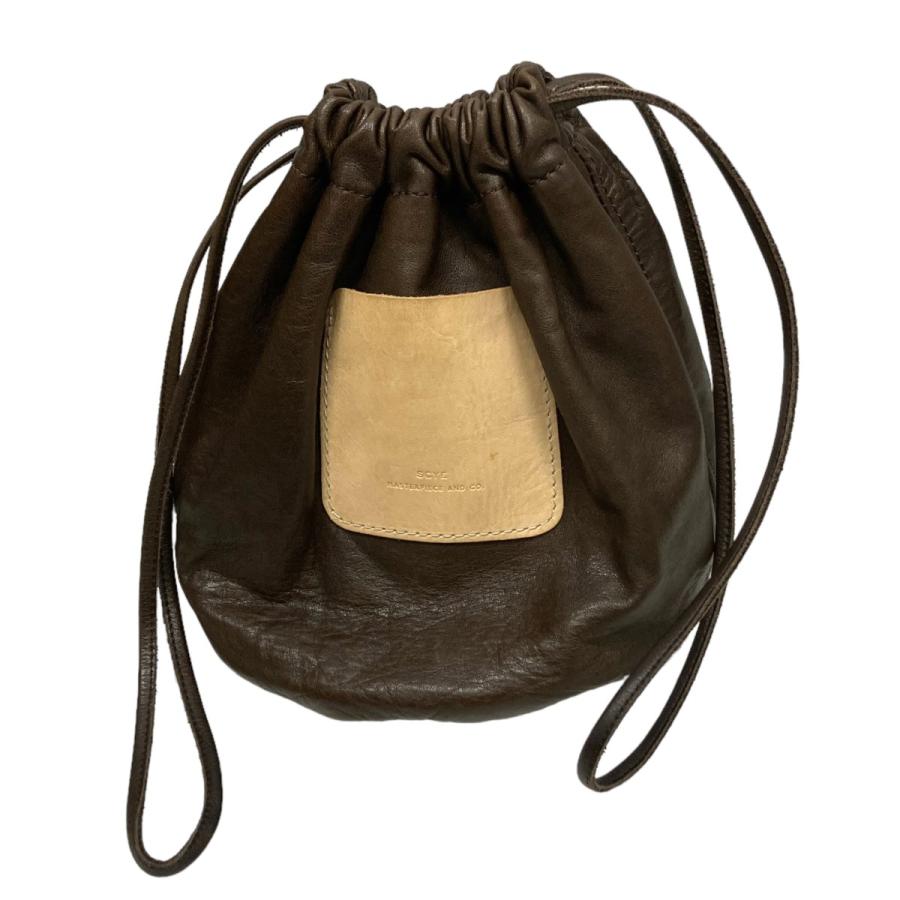 サイ SCYE 「Soft Leather Drawstring Bag」ソフトレザー巾着バッグ ブラウン サイズ：ONE SIZE 8080000385439カインドオルYahoo!店