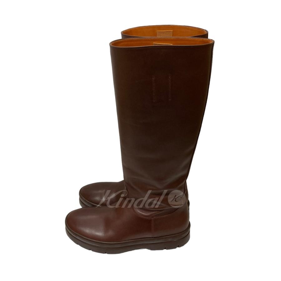 ザ ロウ THE ROW 「Billie leather knee boots」 ロングレザーブーツ ワインレッド サイズ：36｜kindal｜03