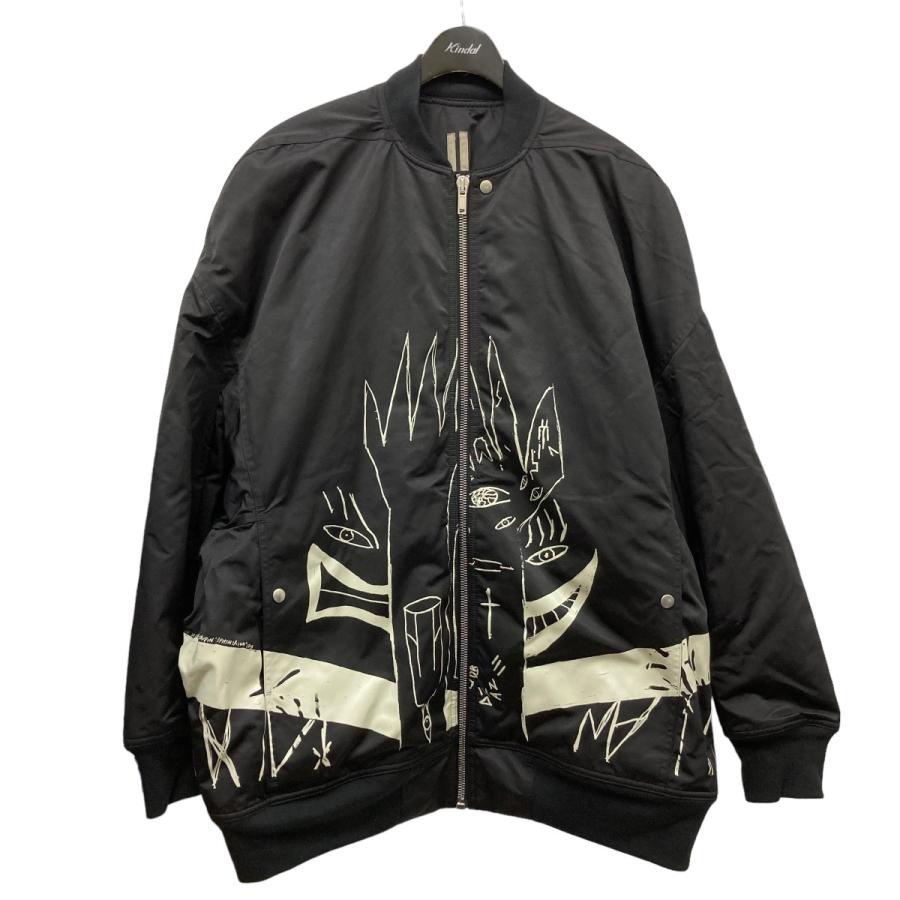 DRKSHDW ブラック MA-1ジャケット Rick Owens DRKSHDW Jumbo Flight Bomber Jacket in black | SVD