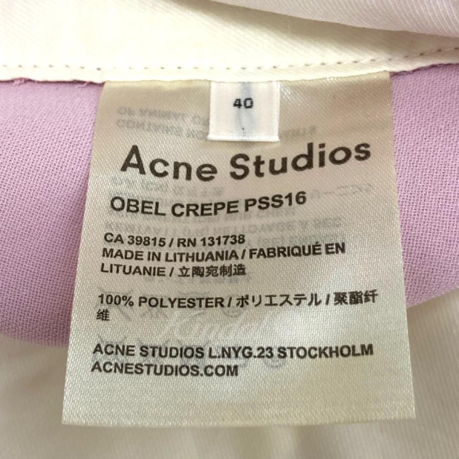 アクネストゥディオズ ACNE STUDIOS 「OBEL CREPE」 スラックス ピンク サイズ：40｜kindal｜06