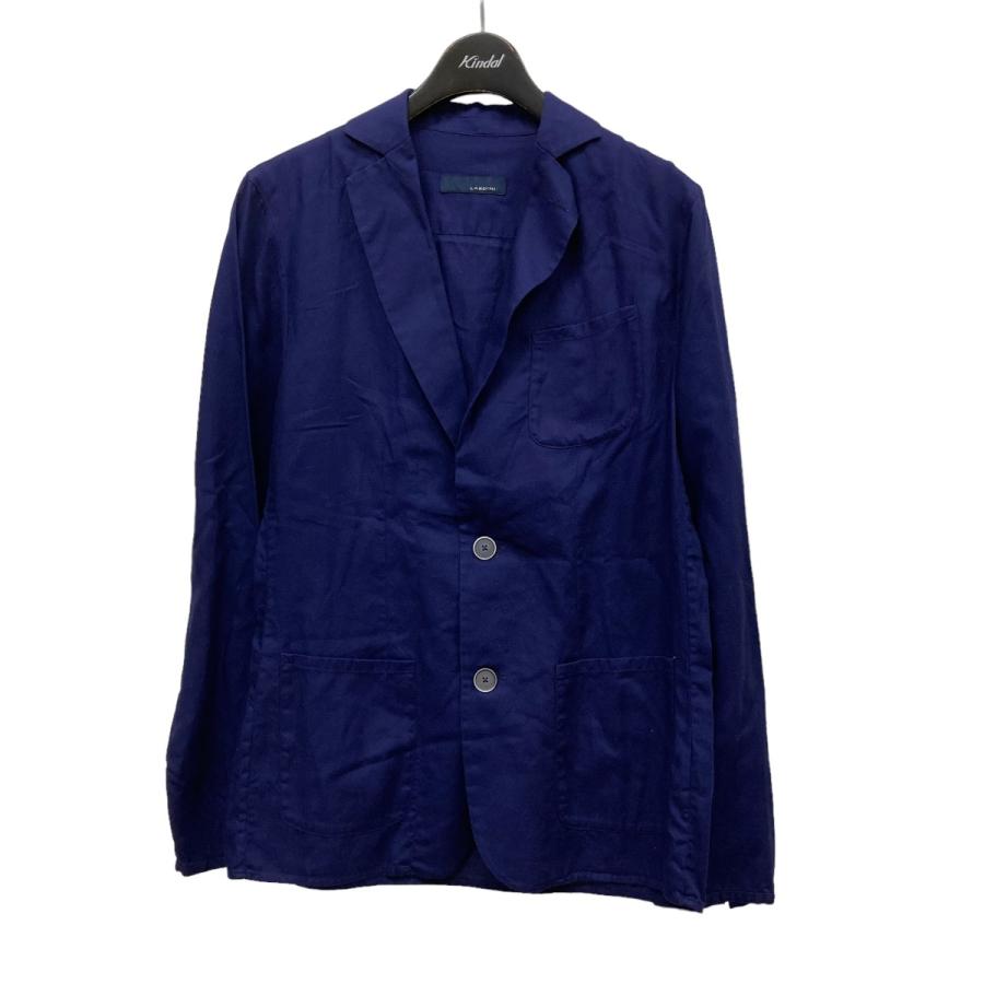 値下げ】LARDINI コットンテーラードジャケット JECM19 ネイビー 