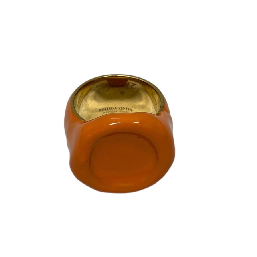 値下げ】BOTTEGA VENETA seal ring 1680-FI オレンジ サイズ：21号 (中 