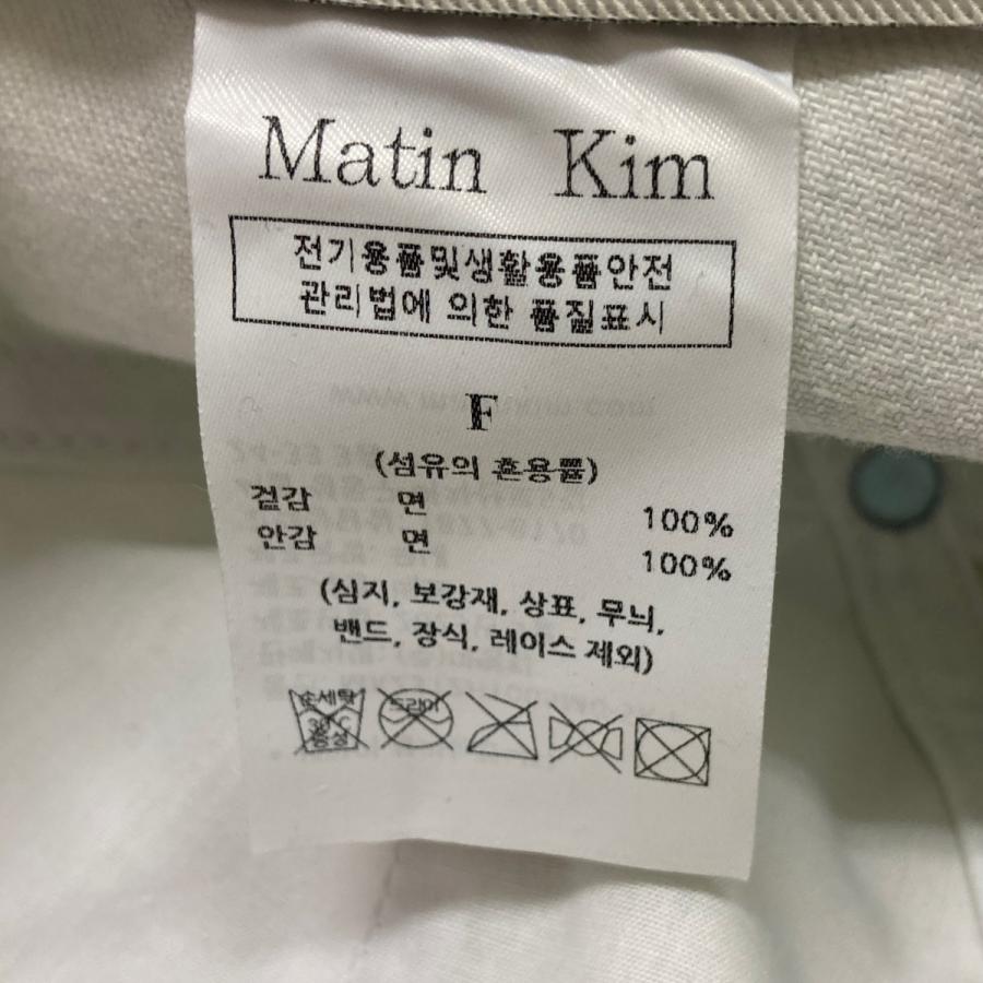 マーティンキム Matin Kim デニムキャップ サイズ：FREE 