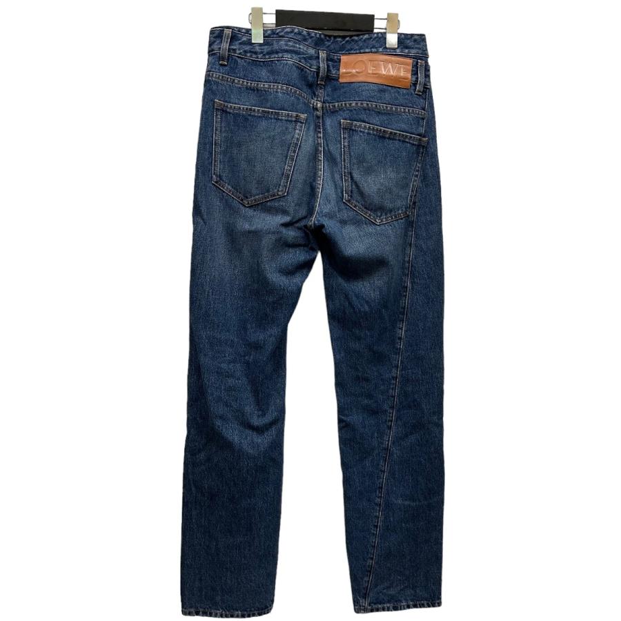 LOEWE 【値下げ】LOEWE レザーパッチデニムパンツ H526Y11X59 