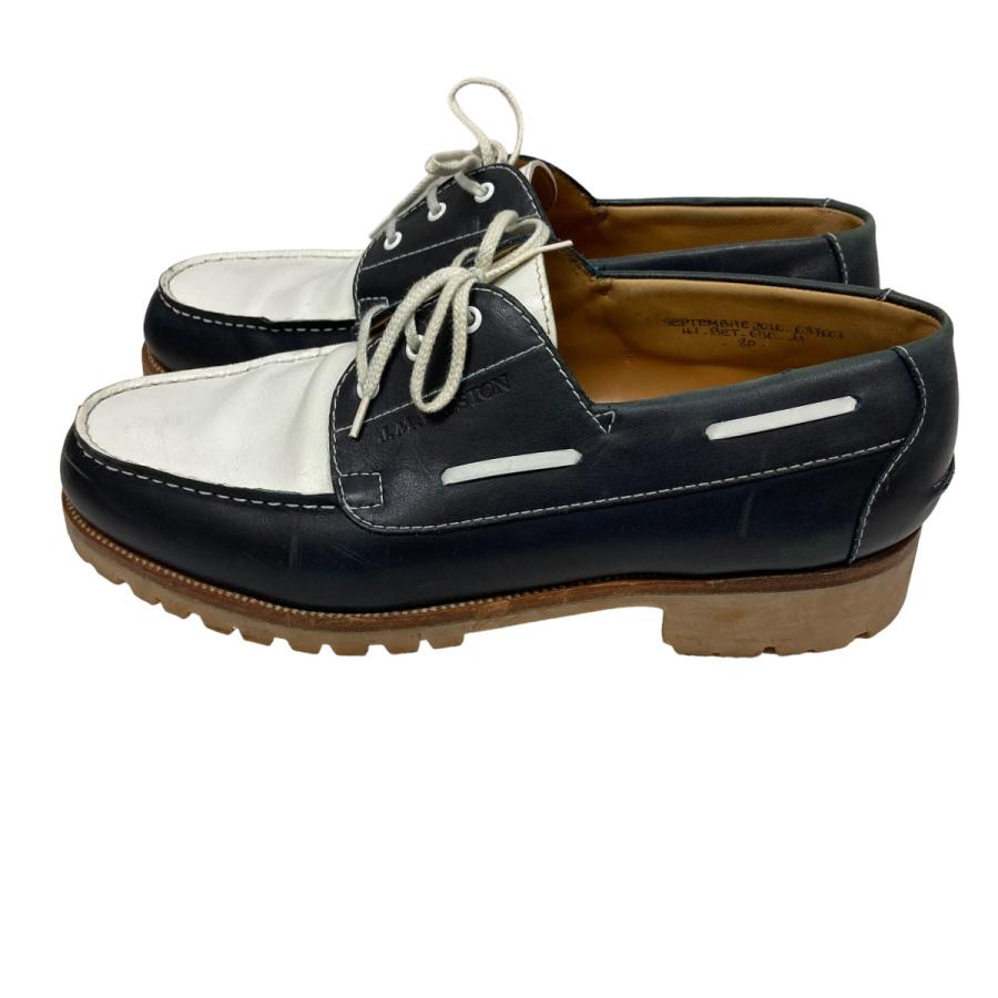 J.M.WESTON ヨット 黒 レザー デッキシューズ
