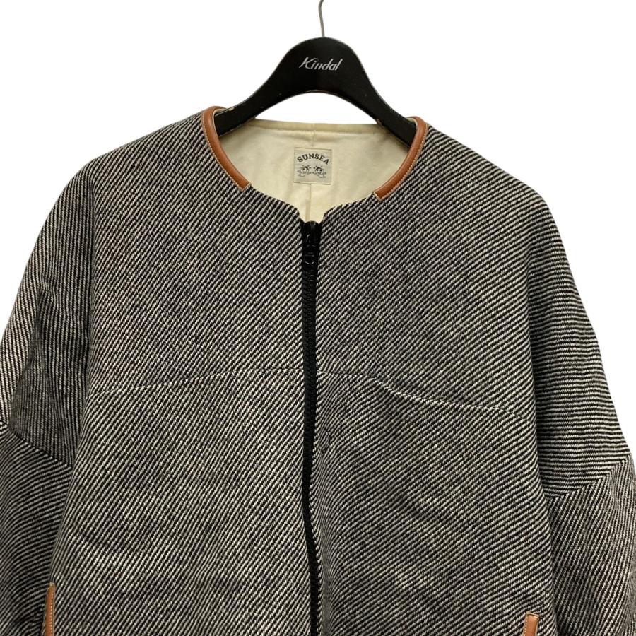 サンシー SUNSEA GUMMI BLOUSON ウールブルゾン 18A37 グレー サイズ：2