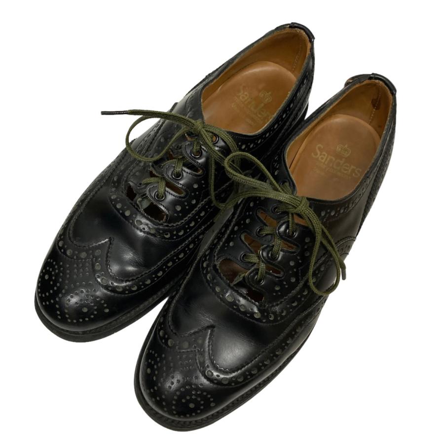 値下げ】SANDERS GHILLIE SHOE レザーギリーシューズ 1745B ブラック