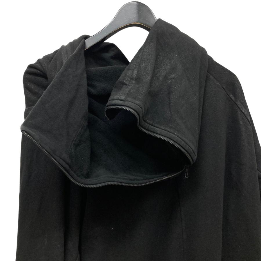 JULIUS ユリウス GEOMETRIC COATED ZIP UP HOODIE コーティングロング 