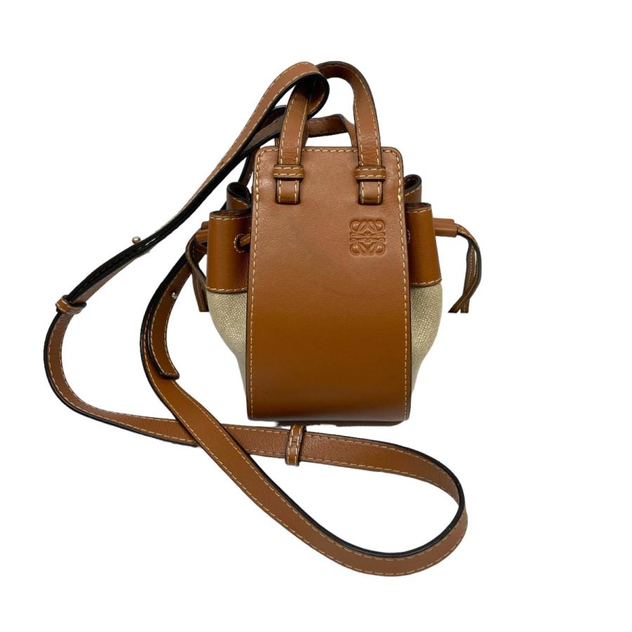 LOEWE 【値下げ】LOEWE 2WAYレザー×キャンバスショルダーバッグ 
