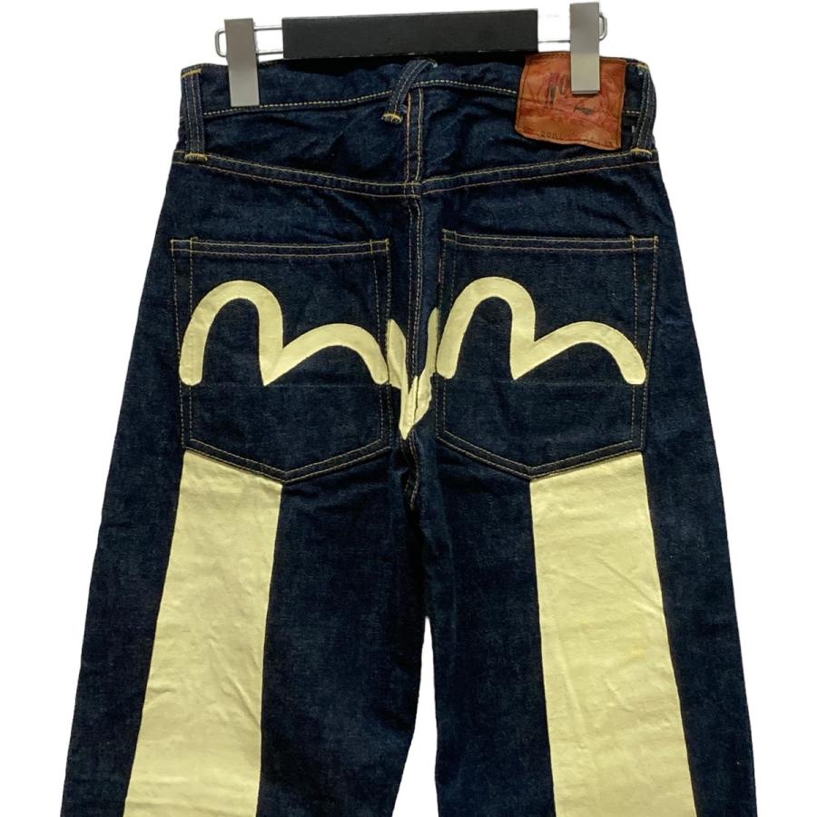 エヴィス EVISU 大黒プリントデニムパンツ インディゴ サイズ：27x35  