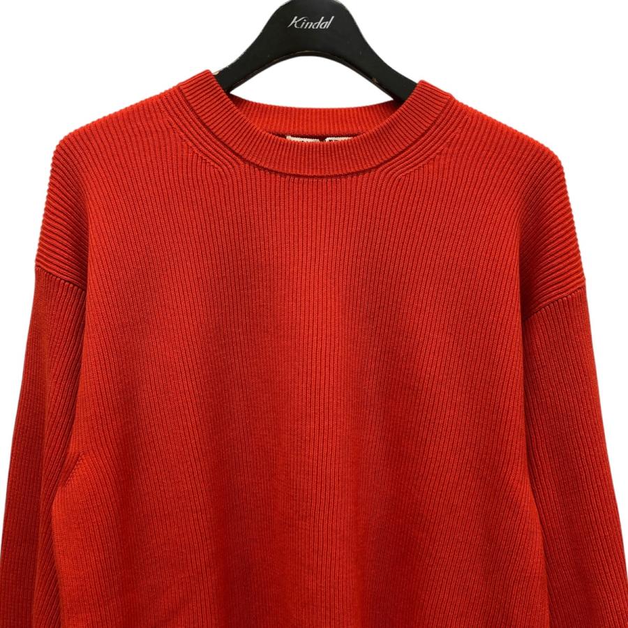 AURALEE オーラリー 24SS SUPER HARD TWIST RIB KNIT P O コットン  