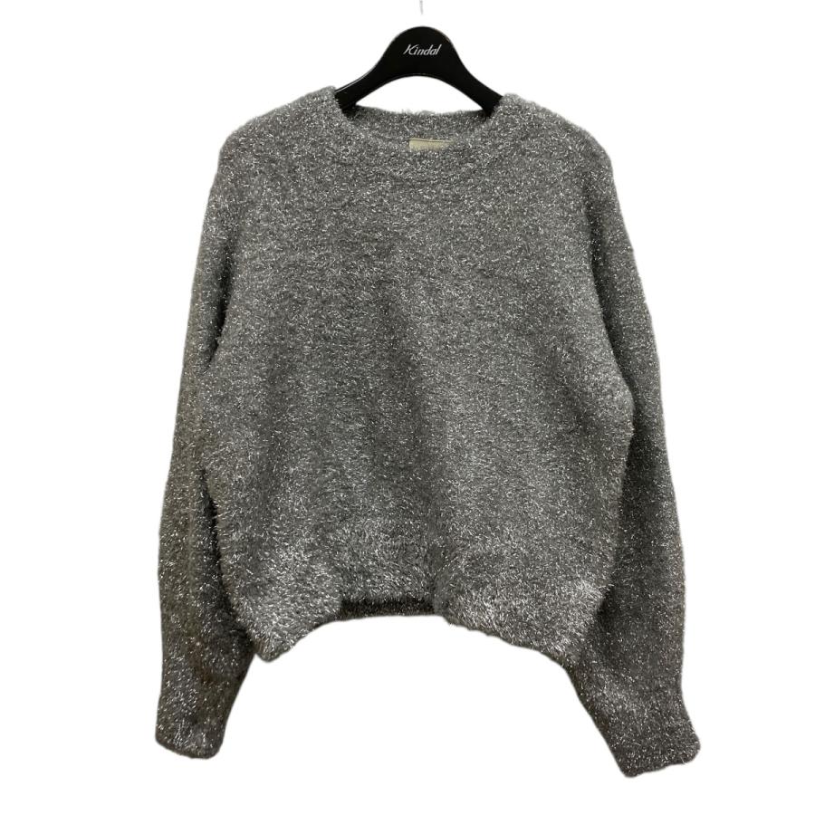 ユナイテッドアローズラメニットグリッター クルーネック ニットブラック