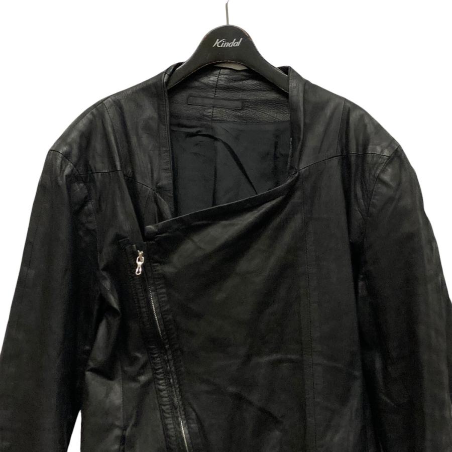 エムエーユリウス MA JULIUS CALF NUBACK レザージャケット ブラック 