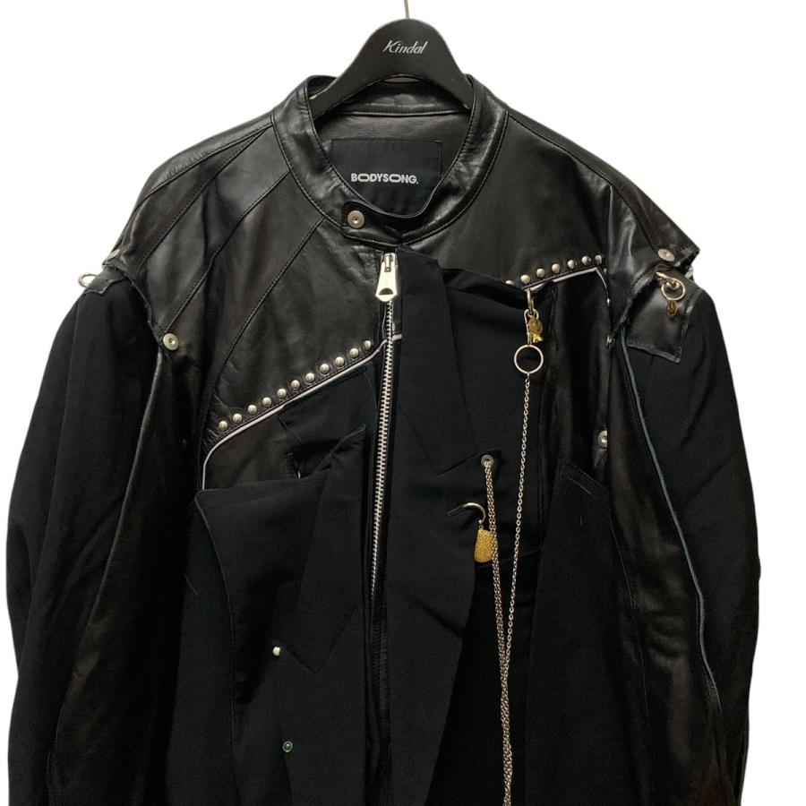 BODYSONG. 【値下げ】bodysong． CUSTOMAUTOBAHN BLACK 再構築レザー