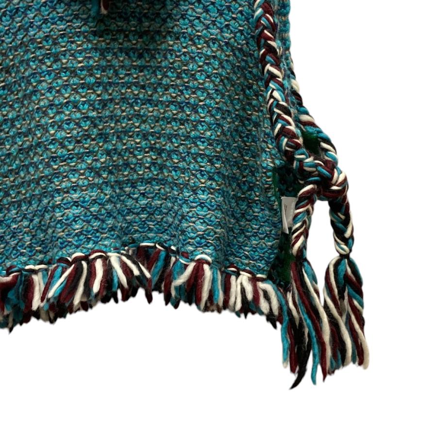 値下げ】YanYan フリンジニットベスト グリーン系 サイズ：S (EC