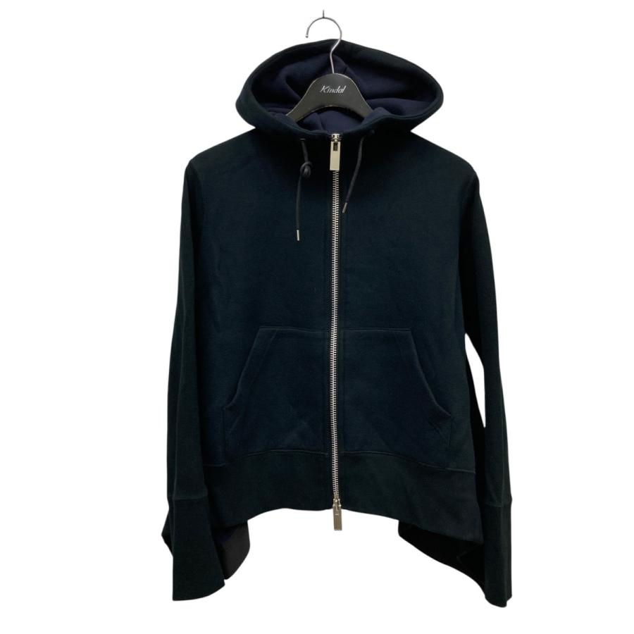 sacai Sponge Sweat Hoodie フード パーカー ブラック